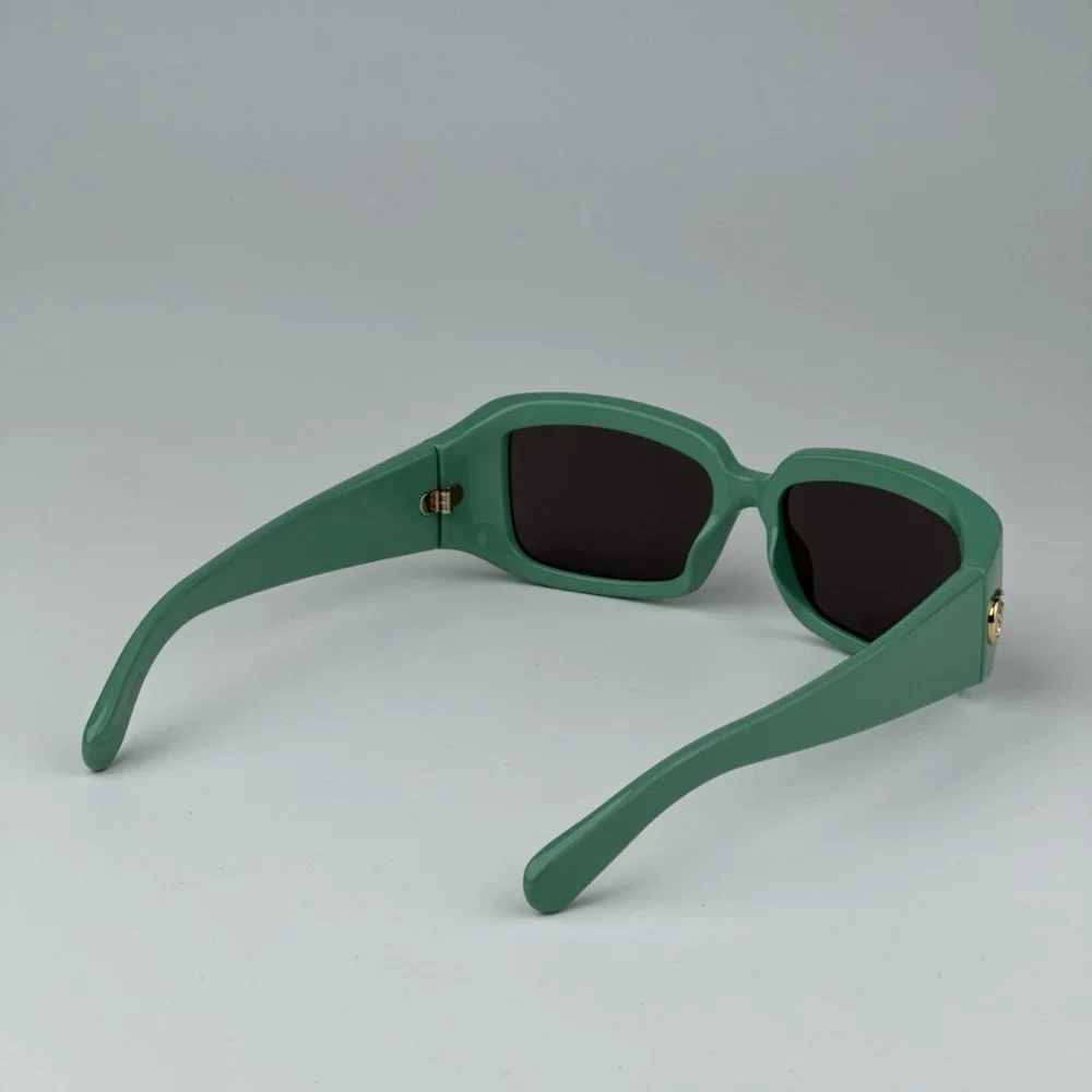 Gucci GG1403S 004 BRAND NEW Sunglasses Sage Green Gray Unisex Rectangle